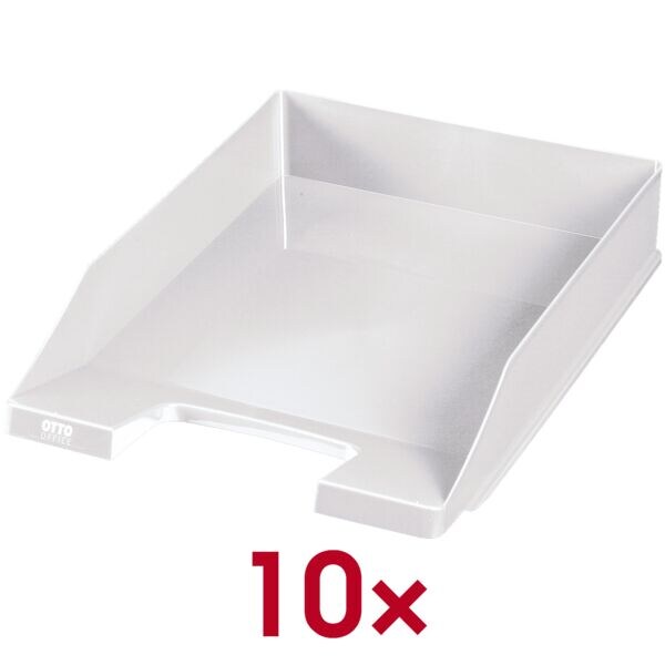 OTTO Office 10x Briefablage »Economy« grau, 25.5x6.5x34.8 cm Image