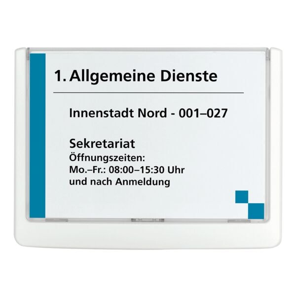 Durable 4861 Türschild »Click Sign« 149 x 106 mm weiß, 14.9x10.6 cm Image