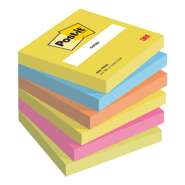 Post-it Notes Haftnotizblock »Energetic Collection« 76 x 76 mm, 6 Stück gelb Image