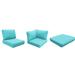 TK Classics Miami 12 Piece Outdoor Cushion Set Acrylic in Green/Blue/Brown | 6 H in | Wayfair CUSHIONS-MIAMI-07F-ARUBA