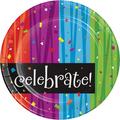 Creative Converting Milestone Celebrations Paper Plate in Blue/Green/Pink | Wayfair DTC411683PLT