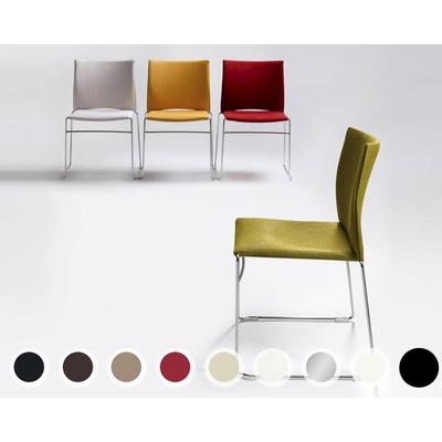 infiniti »WEB« Designer-Stuhl AC30 Weiss matt lackiert / Stoff Byte 700 Image
