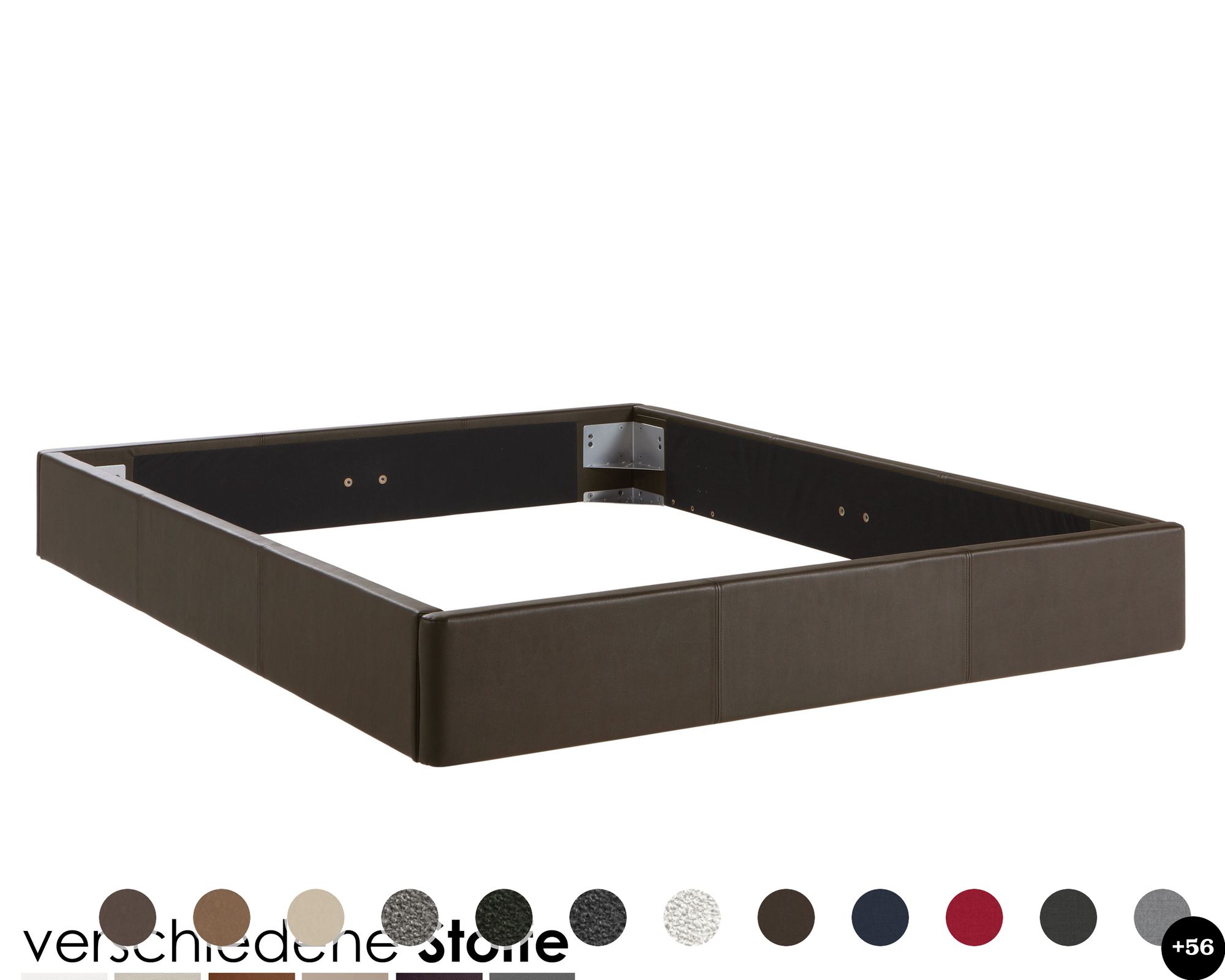 Hasena Dream-Line Bettrahmen Ciara 23/4S 140x200 cm / PK3 Kitana 602 grigio