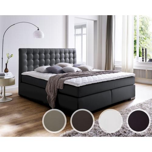 meise.möbel »Isa« Boxspringbett TFK / 160x200 cm / H2/H2 / weiss / glatt