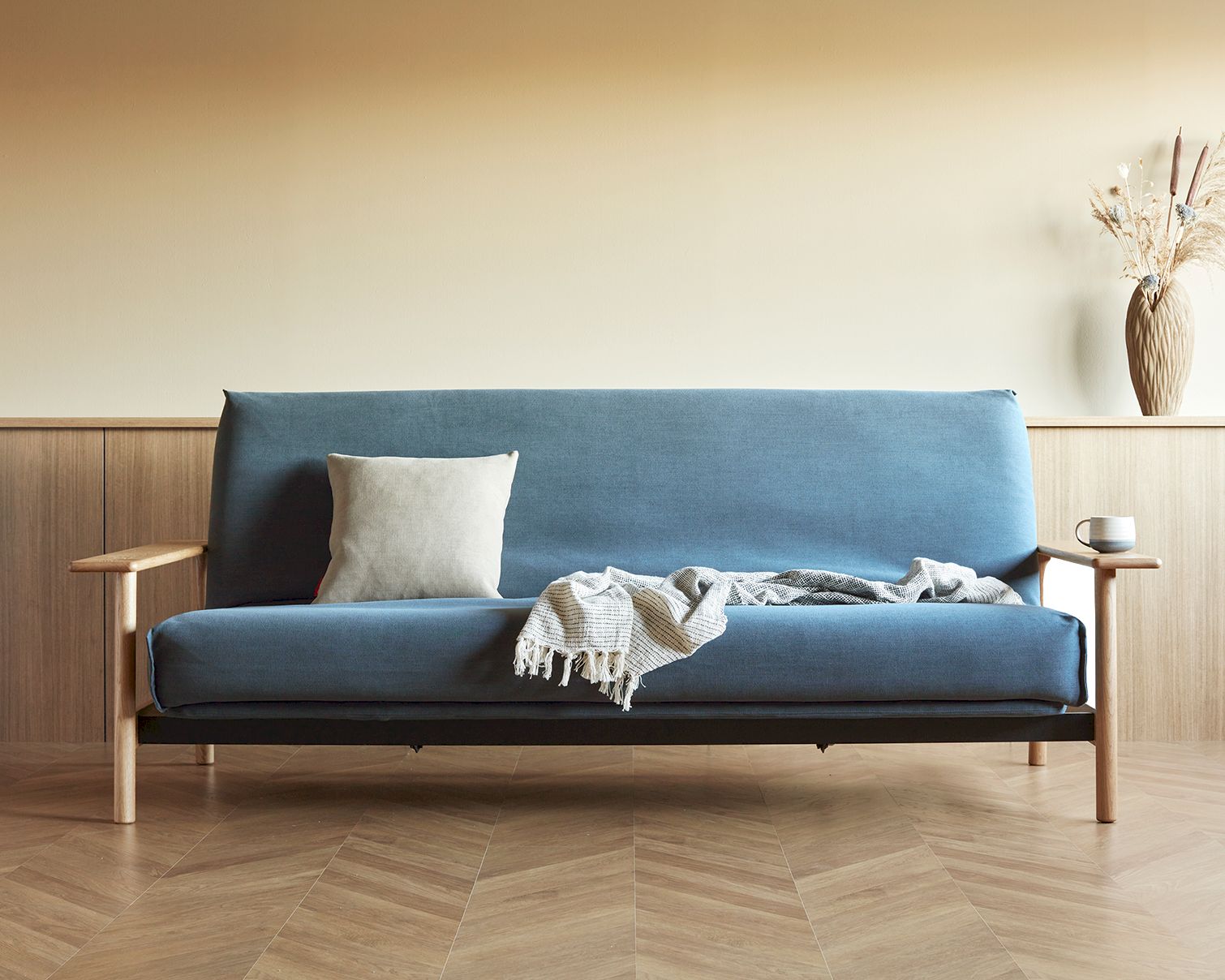 Innovation Balder Multifunktionales Klappsofa 140x200 cm / 562 Grün / Classic / ohne Bezug