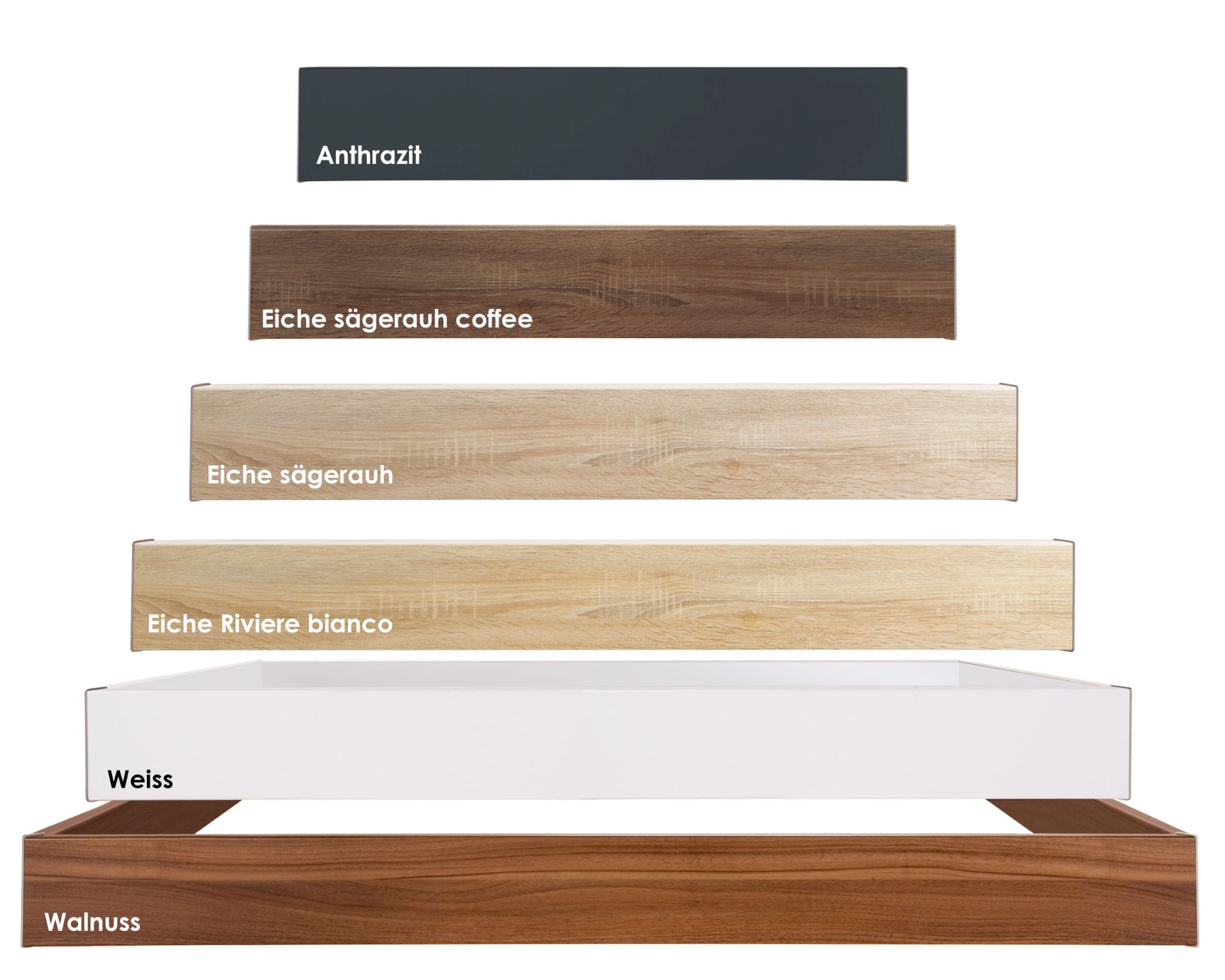 Hasena Top-Line Bettrahmen Advance 18 90x200 cm / Hochglanz weiss