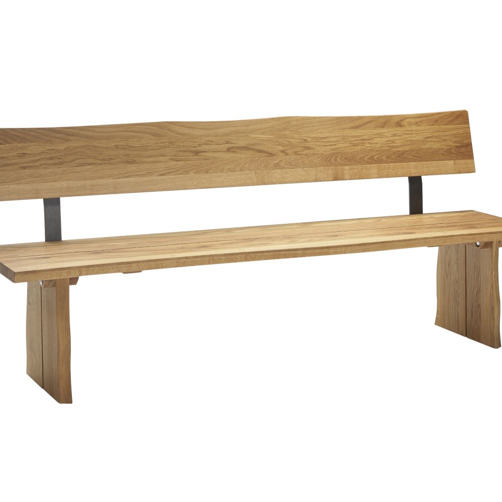 Schösswender »Oviedo« Wildeiche Baumkante Sitzbank 180 cm / ohne Lehne