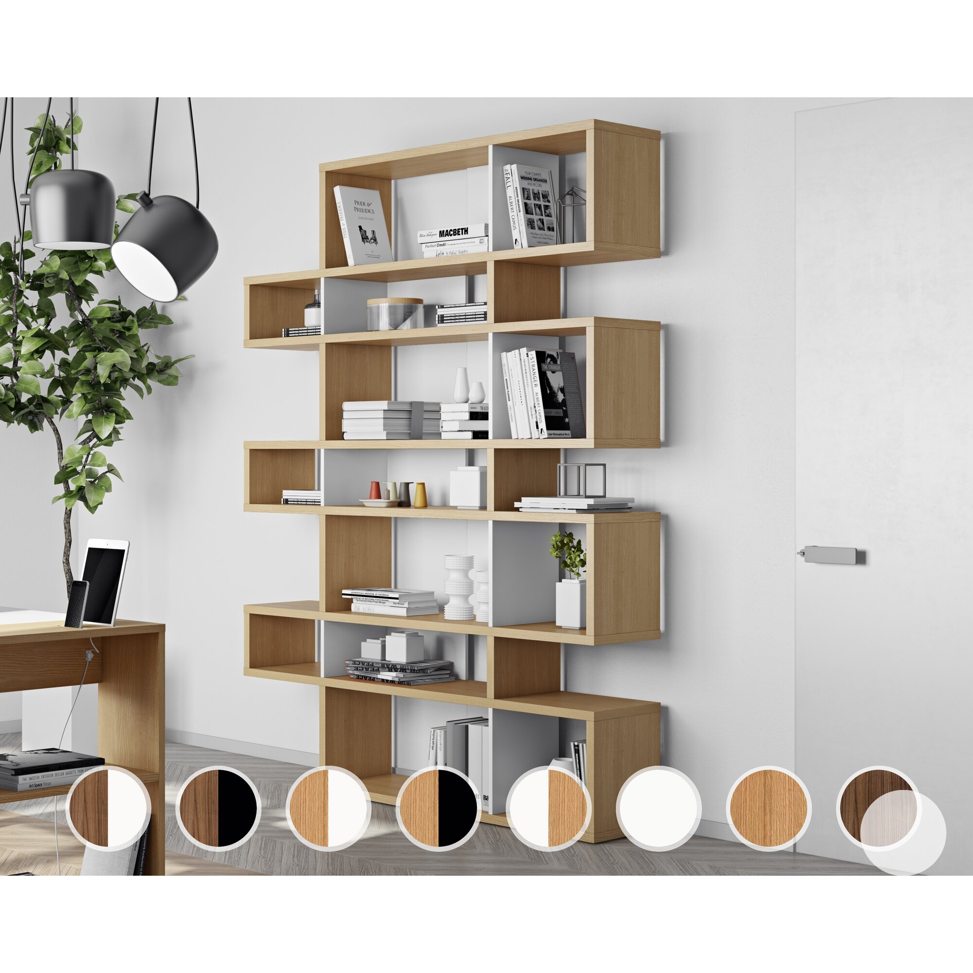 TemaHome »London« Regal III Weiß - Rückwand Weiß