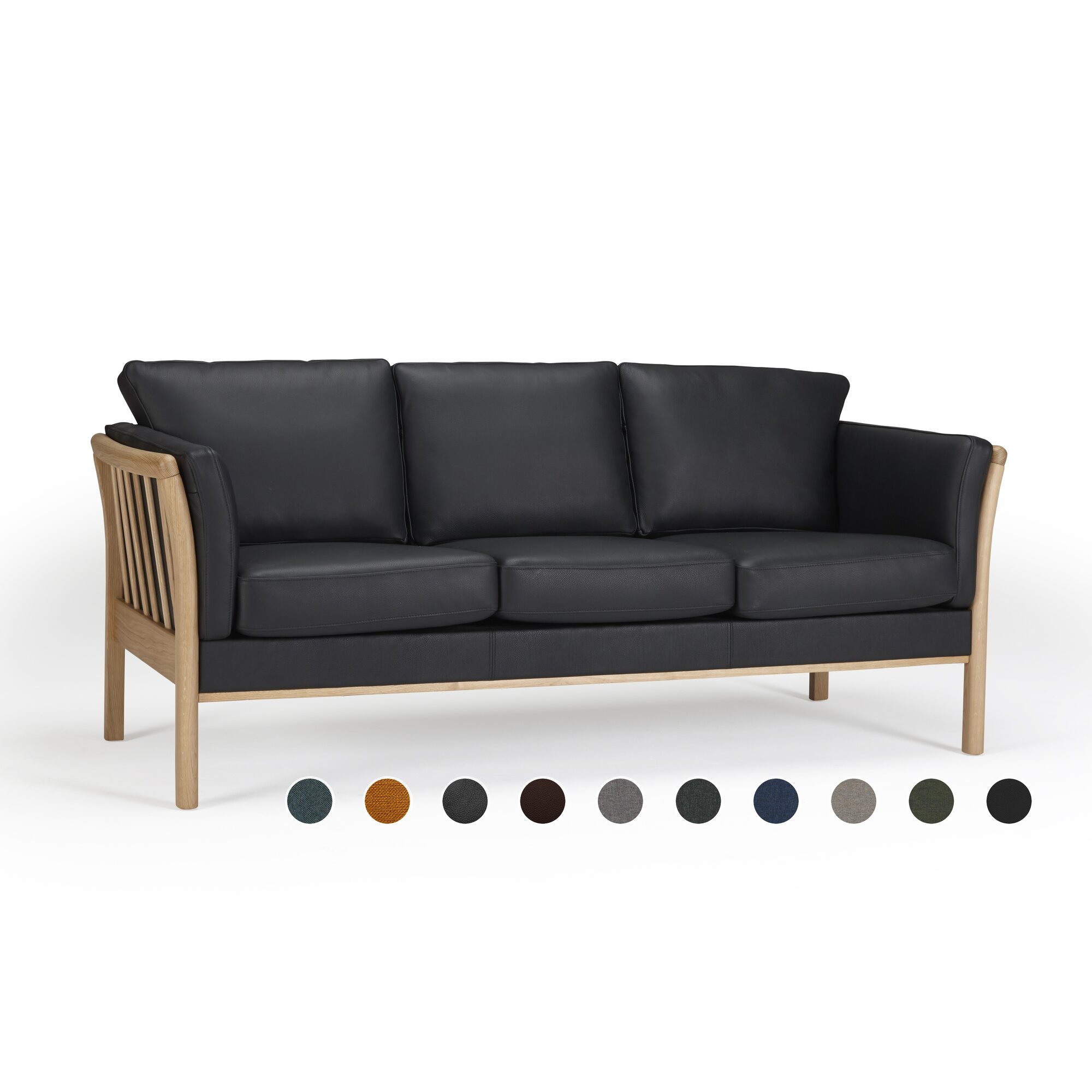Kragelund »Aya« Couch 142x82x80 cm / 2 Sitzer / Stoff 249 Grau