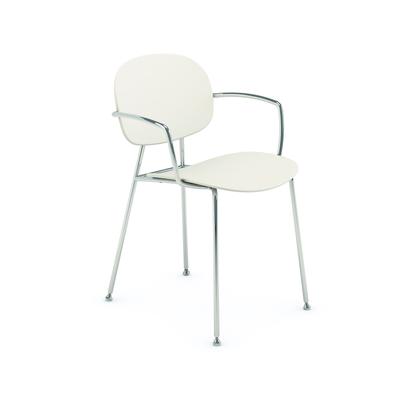 infiniti »TONDINA POP« 4 Legs mit Armlehne Designer-Stuhl AC13 Stahl kupferfarben verchromt / IP7608U Marsala Image