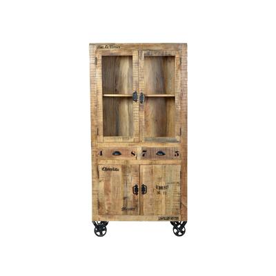 SIT »Rustic« Massivholz Mango Vitrine 1904-04