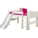 Steens For Kids 617 Spielbett Massiv 50 weiss inkl. Rutsche