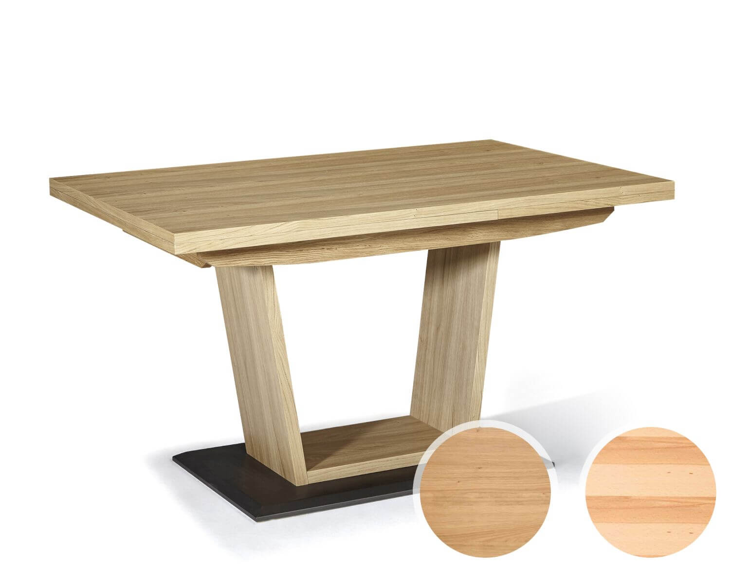 Schösswender »Ontario« 200 Säulentisch mit Funktion / 80x120 cm / Wildeiche natur