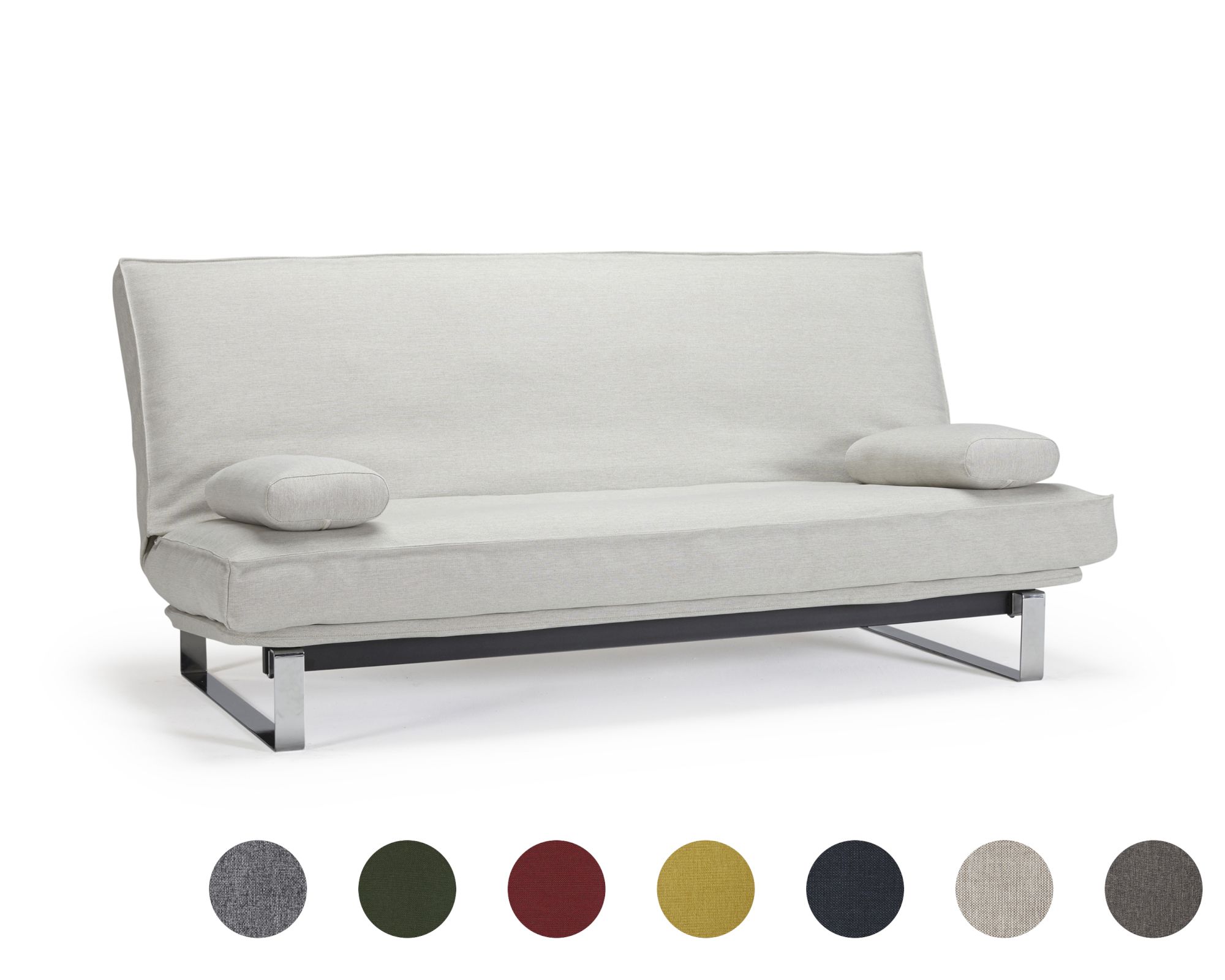 Innovation Minimum Multifunktionales Klappsofa 140x200 cm / 216 Grau / Spring / mit Bezug