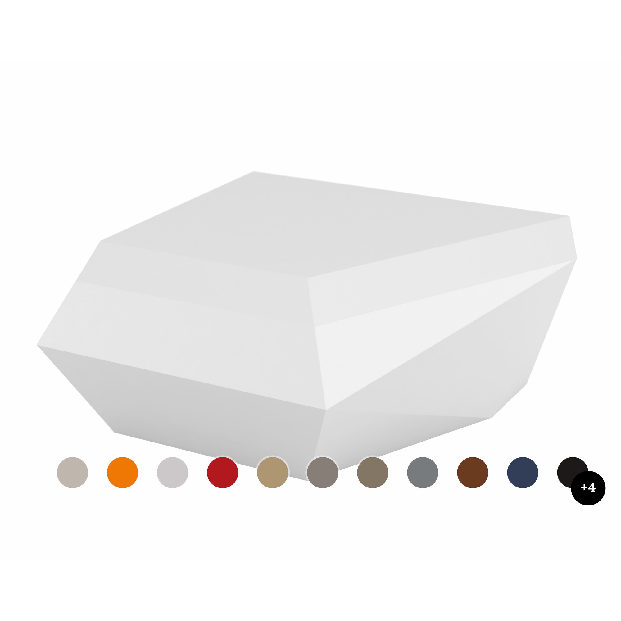 Vondom »FAZ« Outdoor Lounge-Hocker Basic matt / Anthracite