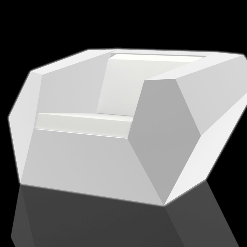 Vondom »FAZ« Outdoor Lounge Sessel - LED-Beleuchtung LED RGB / B 120 x H 70 x T 100 cm