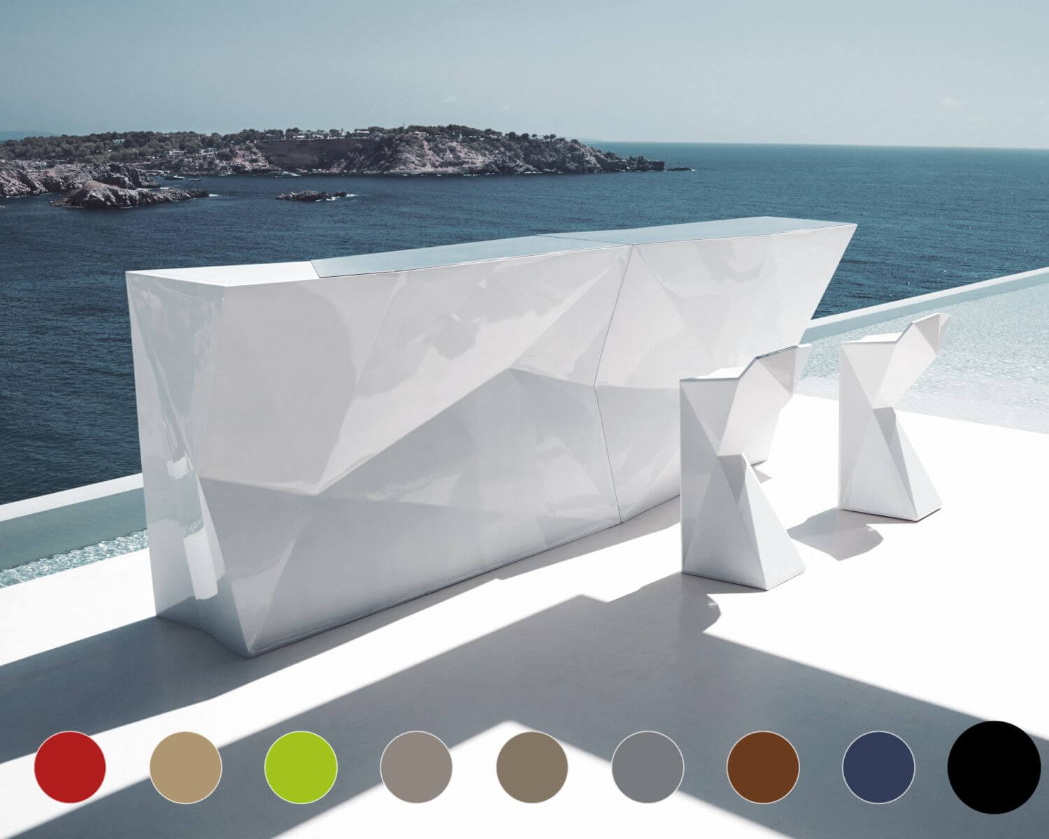 Vondom »FAZ« Outdoor Bar-Elemente Seitenleiste / Basic matt / Ecru Image