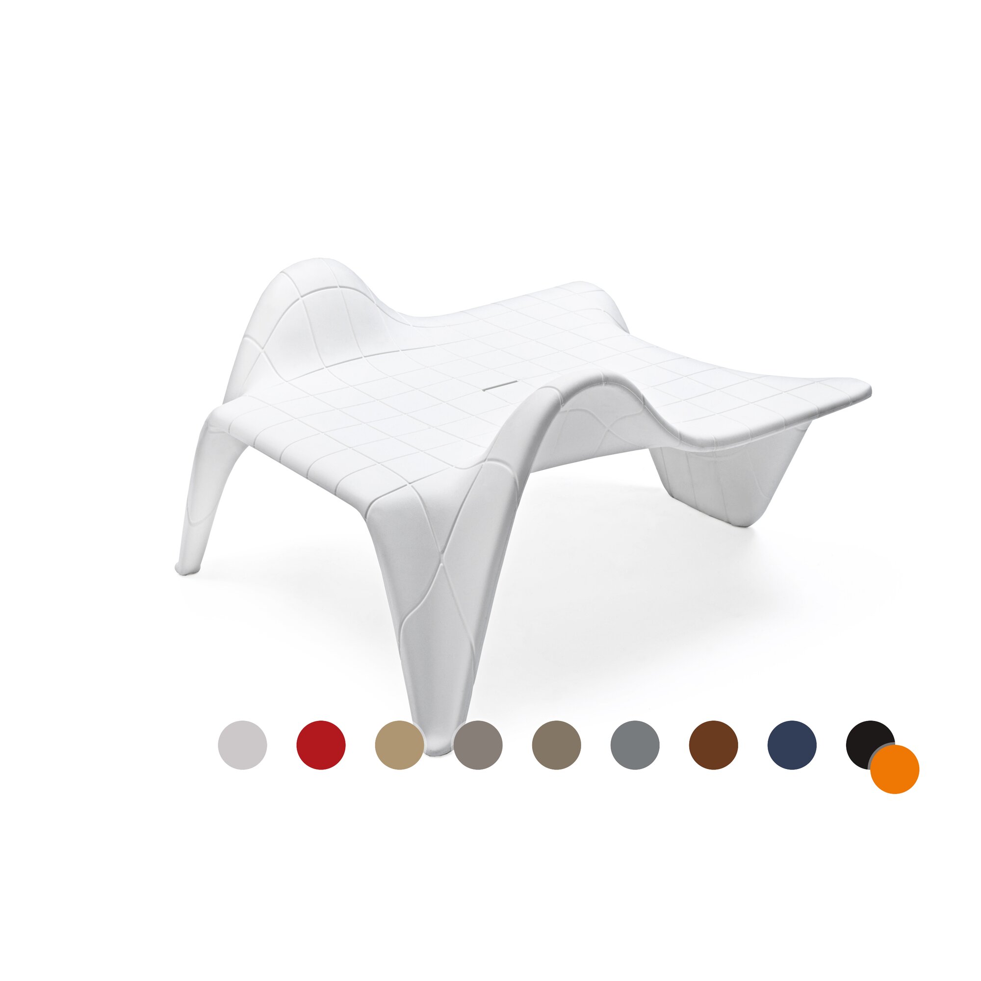 Vondom »F3« Outdoor Beistelltisch Bicolor / White/Khaki