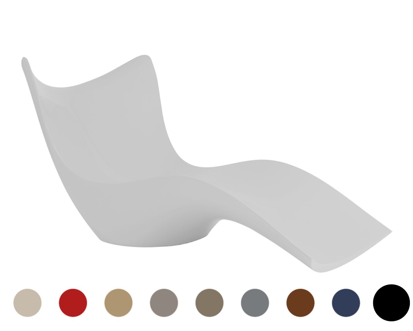 Vondom »SURF« Outdoor Liege Basic matt / Bronze