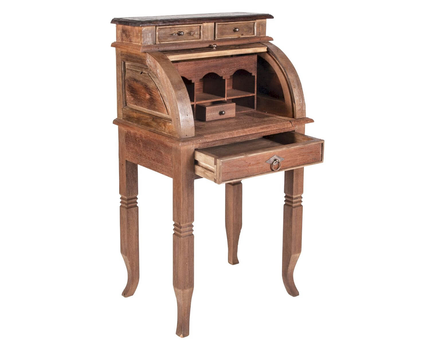 SIT »Seadrift« Teak Massivholz Sekretär - schmal 6253-34 / B 55 x H 100 x T 41 cm