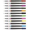 Pentel Arts Colour Brush Pen Set - Nylon Tip - Refillable - 12 Assorted Colours