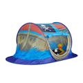 Relaxdays 10022451 Spielzelt Piratenschiff für Jungen, Pop Up Kinderzelt für Innen & Outdoor, Piratenzelt HxBxT 68x170x85cm, blau