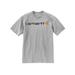 Carhartt Men's Loose Fit Heavyweight Logo Short Sleeve T-Shirt, Heather Gray SKU - 213242