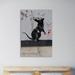 Wrought Studio™ Rat by Banksy - Wrapped Canvas Graphic Art Print Canvas in Black/Gray | 42 H x 28 W x 1.5 D in | Wayfair