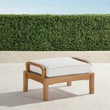 Cassara Ottoman with Cushion in Natural Finish - Rain Marsala - Frontgate