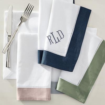 Classic Hemstitch Table Linens - White Solid 66 x 138 Tablecloth, Solid 66 x 138 Tablecloth, 66 x 138 Tablecloth - Frontgate