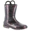 Western Chief Glitter Rain Boot - Girls 7 Toddler Multi Boot Medium