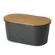 ECHTWERK Bread Box Fresh, Wood, Black, 37 x 17 x 22 cm