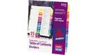 Avery 15-Tab Ready Index Multicolor Table of Contents Dividers - 6/Sets