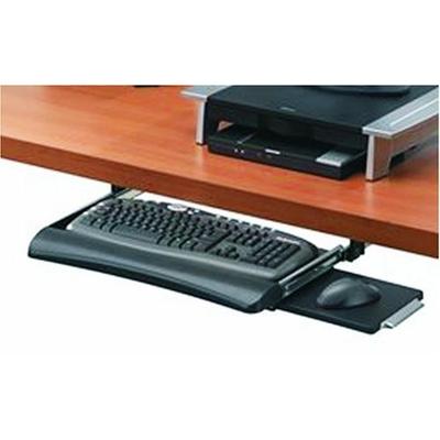 Fellowes UnderDesk Keyboard Manager with Mouse Tray - Black/Silver