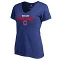 Women's Fanatics Branded Royal Chicago Cubs We Are Icon V-Neck T-Shirt