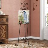 Fleur De Lis Living Caulkins Adjustable H-Frame Easel Metal | 23 W x 1 D in | Wayfair EDD5528521964E39A05A0244199D996A