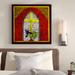 Astoria Grand 'Stained Glass Cross II' Graphic Art Print on Wrapped Canvas Canvas | 24 H x 24 W x 1.5 D in | Wayfair