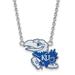 Women's Kansas Jayhawks Sterling Silver Enameled Split Chain Necklace