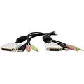 StarTech.com 1,8 m 4-in-1 USB Dual Link DVI-D KVM-Switch Kabel mit Audio und Mikrofon