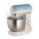 Ariete Vintage 8805 Stand Mixer Food Processor, 1200W, 5.5 Litre Stainless Steel Bowl, Planetary Motion, 7 Speeds + Pulse, Anti Splash Cover, Blue