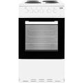 Beko KS530W 50cm Single Oven Electric Cooker With Sealed Plate Hob - White