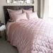 Nikki Chu Reversible Quilted Blanket Velvet | 66 W in | Wayfair BL001188-T-ROSE