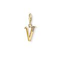 Thomas Sabo Damen-Charm-Anhänger U Buchstabe Gold Charm Club 925 Sterling Silber 1627-414-39