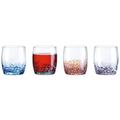 Anton Studio Designs - Speckle DOF Tumblers Multi-Coloured - Set of 4-350ml Capacity Per Glass - Use As Water Glasses or Spirit Glasses - Stunning Terrazzo Style Glasses