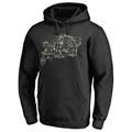 Men's Fanatics Branded Black Navy Midshipmen Camo Cloak Pullover Hoodie