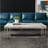 Hooker Furniture Melange Coffee Table Metal in Black/Gray/White | 17.5 H x 58 W x 32 D in | Wayfair 638-50393-MULTI