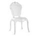 House of Hampton® Dining Chair Milazzo Plastic/Acrylic in White | 39 H x 17.5 W x 22 D in | Wayfair 643DB66D2A61450BB593EC8C467F0A9A