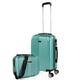 ITACA - Rigid Suitcase Medium Size - ABS Medium Suitcase 65cm Hard Shell Suitcase - Lightweight 20kg Suitcase with Combination Lock - Lightweight and Resistant Travel Medium Size Suitcase, Acquamarine