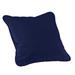 Monogrammed Outdoor Throw Pillow Cover - Canvas Navy Sunbrella, 20" x 20" - Ballard Designs Canvas Navy Sunbrella 20" x 20" - Ballard Designs