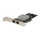 StarTech.com Dual Port 10G PCIe Netzwerk Karte - Intel-X550AT 10GBASE-T & NBASE-T PCI Express Netzwerk karte 10/5/2.5/1GbE Multi Gigabit Ethernet, 5 Geschwindigkeiten NIC LAN Karte (ST10GPEXNDPI)